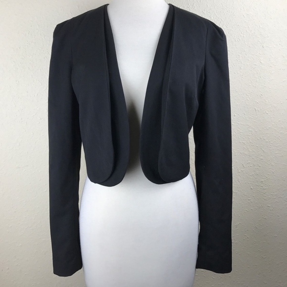 blue short blazer